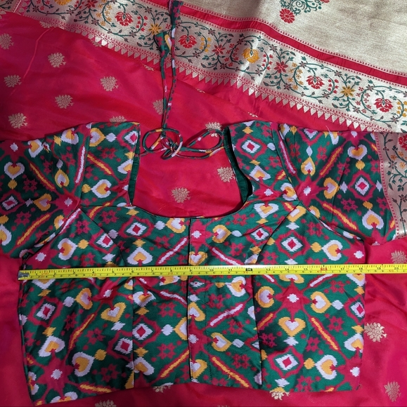 Beautiful indian silk saree -like new! - Picture 9 of 10